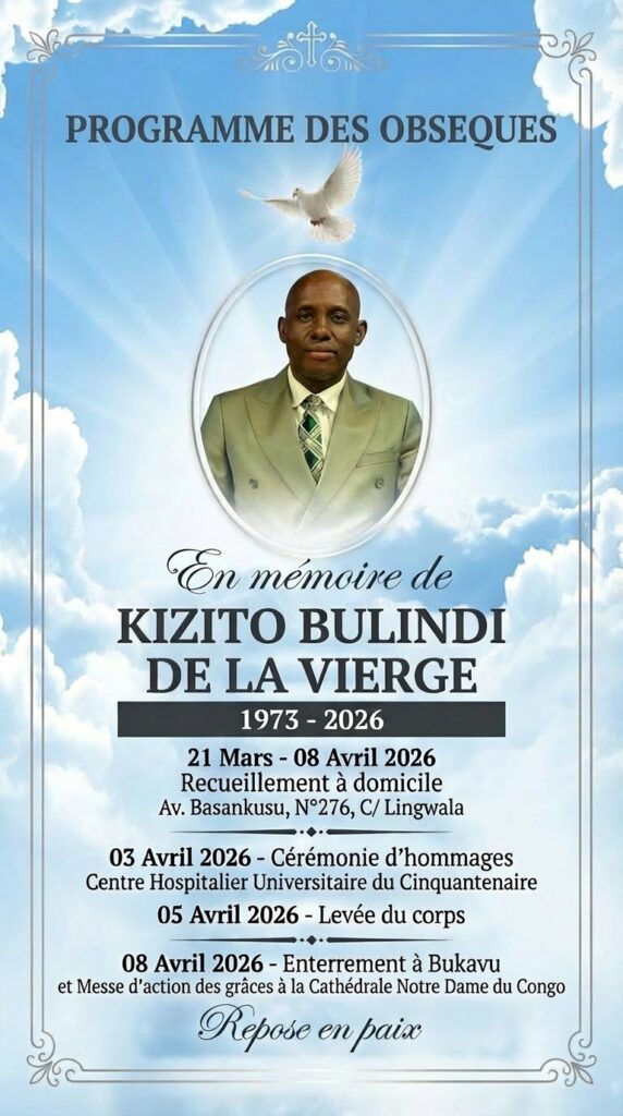 Sud-Kivu : le corps de Kizito Bulindi est arrivé à Bukavu sans la moindre implication des notables de la province qui sont à Kinshasa